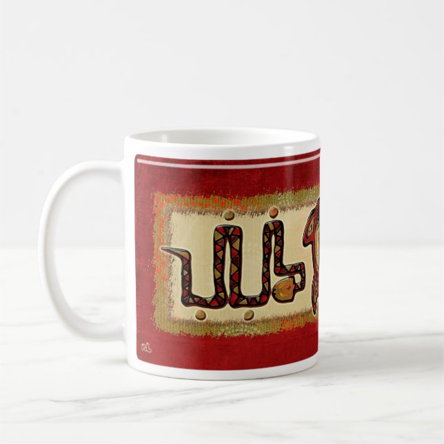 Laako'ob Uchben Mayan Folk Art Kaffeetasse (Links)