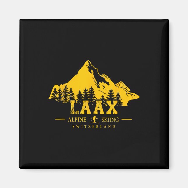 Laax Schweiz Skigebiet Lugano Magnet (Vorne)