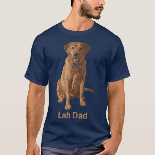 Lab Dad Fox Roter Labrador Retriever Hunde Liebhab T-Shirt