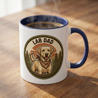 Lab Dad Kaffeetasse | Labrador Dad Geschenk | Vint