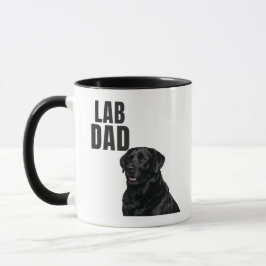 Lab Dad Schwarzer Labrador Kaffee Tasse