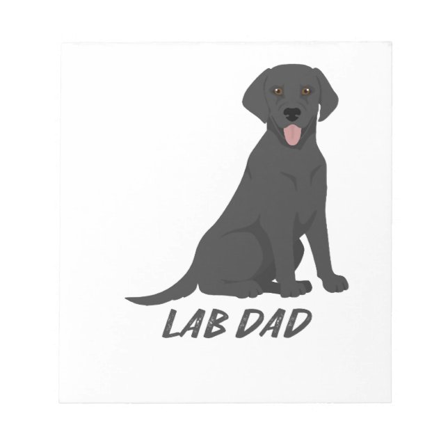 Lab Dad � Stolzer Labrador Retriever Hundebesitzer Notizblock (Vorderseite)
