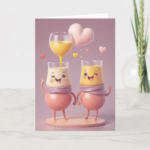 Lab Friends Toast to You Karte