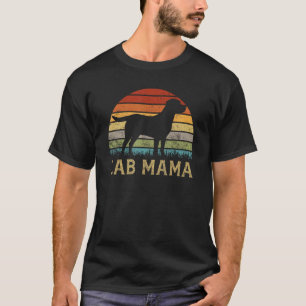 Lab Mama Retro Labrador Retriever Fan Vintage Tun T-Shirt