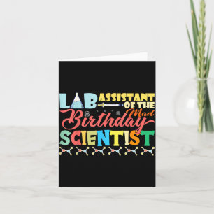 Lab Moment Des Verrückten Geburtstags-Wissenschaft Karte