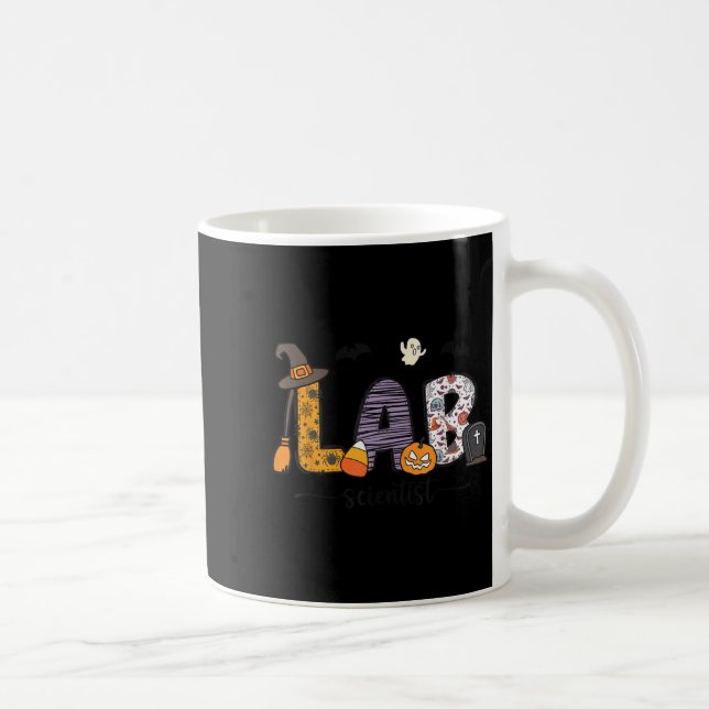 Lab Scientist Medical Lab Science Halloween Labora Kaffeetasse (Rechts)