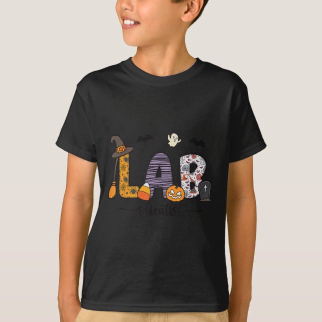 Lab Scientist Medical Lab Science Halloween Labora T-Shirt (Vorderseite)
