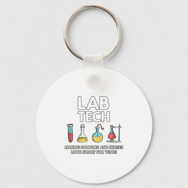 Lab Tech Laboratory Schlüsselanhänger (Vorderseite)