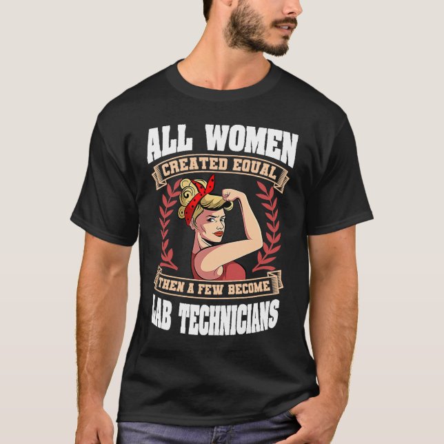 Lab Technician Women Medical Scientists Laboratory T-Shirt (Vorderseite)