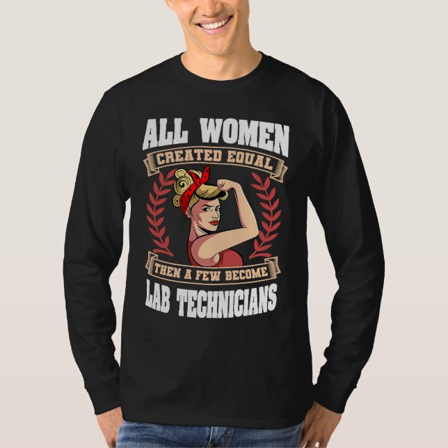 Lab Technician Women Medical Scientists Laboratory T-Shirt (Vorderseite)