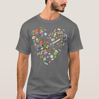 Lab Week 2023 Laboratoryech Heart Funny Loveec gir T-Shirt