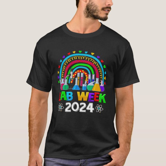 Lab Week 2024 Rainbow Medical Laboratory Science L T-Shirt (Vorderseite)