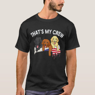 Lab Welpen Us Flagge Lab Mutti Lab Vater Labrador T-Shirt