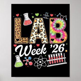 Lab Woche 2026 Labortechniker Leopard medizinLab w Poster