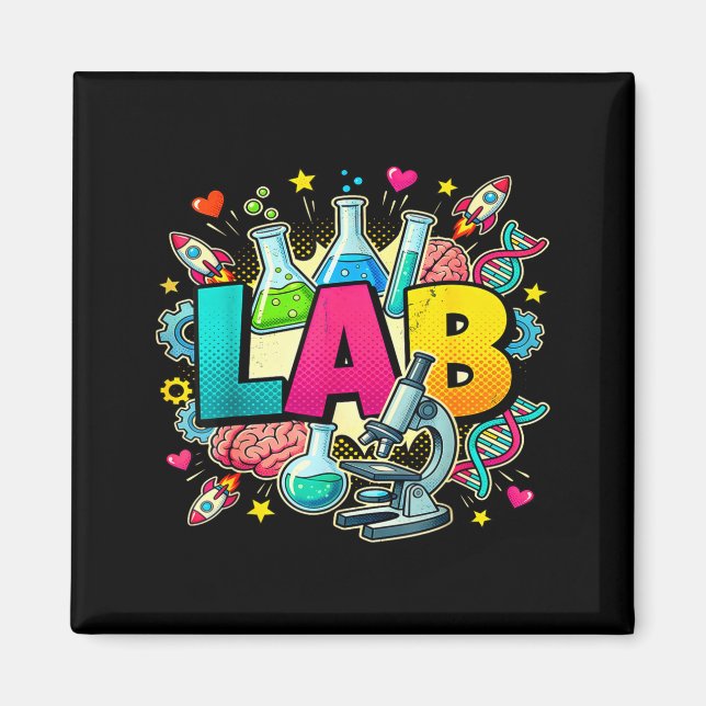 Lab Woche 2026 Tech Laborwissenschaftler Lab Woche Magnet (Vorne)
