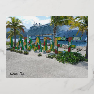 Labadee, Haiti Postcard Folien Feiertagspostkarte
