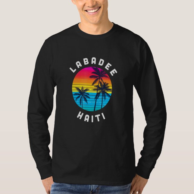 Labadee Haiti Vacation Souvenir Sunset Beach T-Shirt (Vorderseite)