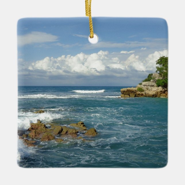 Labadie Meerblick-Gewohnheit datiert Keramikornament (Vorderseite)