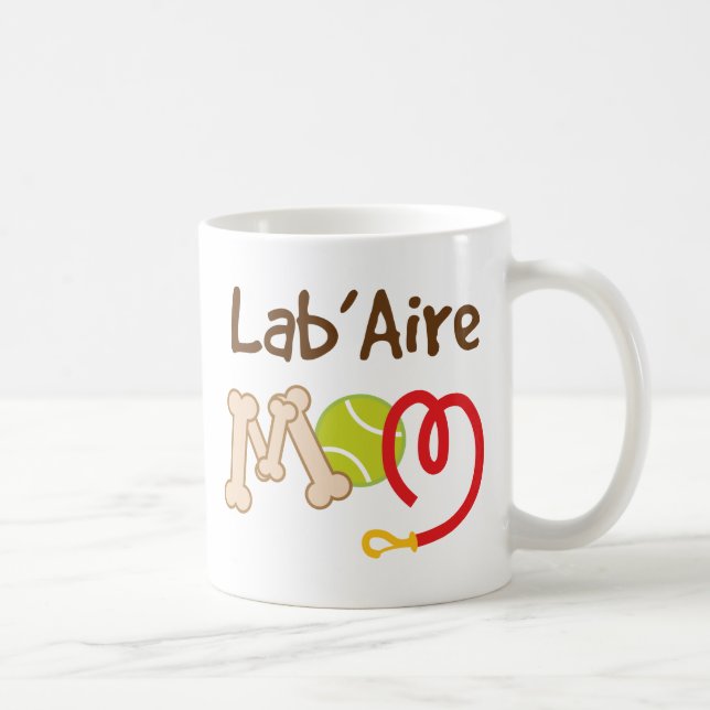 Lab'Aire Hundezucht-Mama-Geschenk Tasse (Rechts)