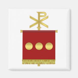 Labarum mit Chi Rho Magnet