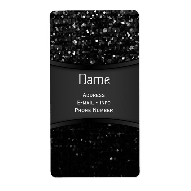 Label Crystal Bling Strass (Vorne)