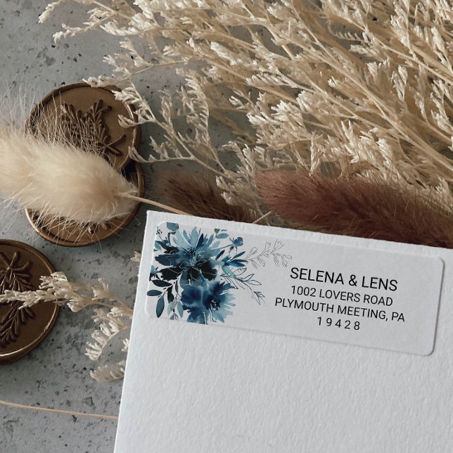 Label der Celestial Navy Blue Floral (Von Creator hochgeladen)