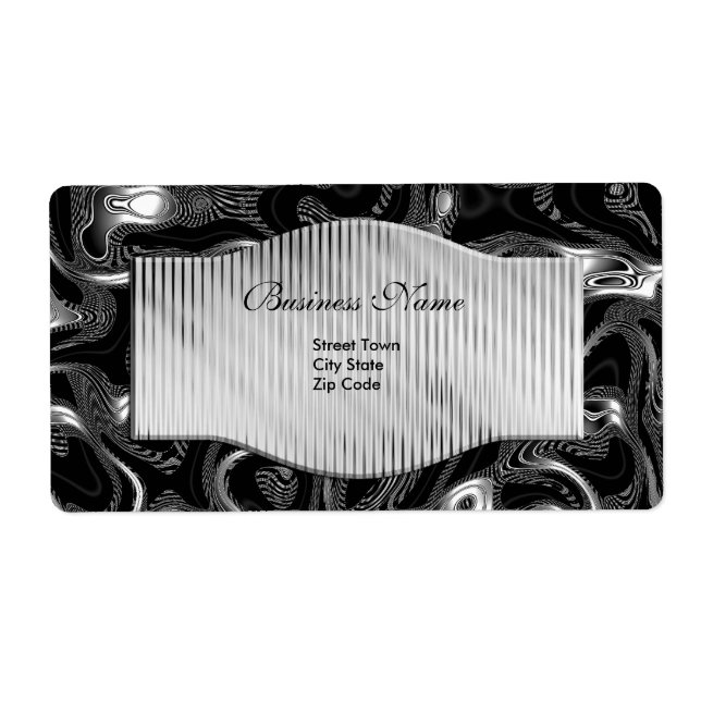 Label Elegante Business Labels Sticker groß (Vorne)