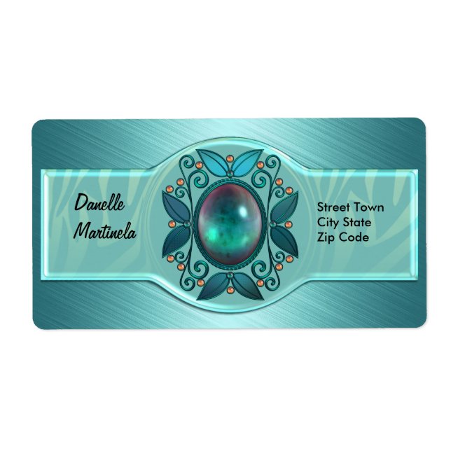 Label Elegante Persönliche Namensschilder Aufklebe (Vorne)