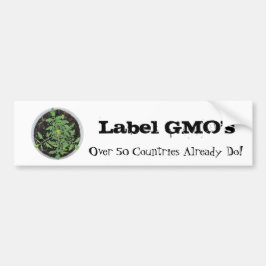 Label GVOs Tomato Pflanze Peace Sign Autoaufkleber