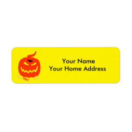 Label-Rückgabeadresse-Label mit Halloween-Thema