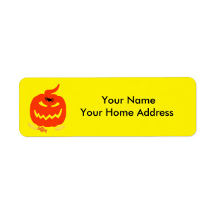 Label-Rückgabeadresse-Label mit Halloween-Thema