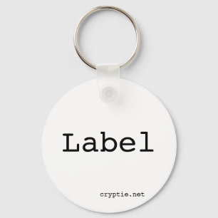 Label-Schlüsselanhänger Schlüsselanhänger