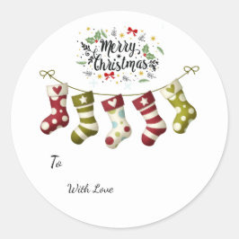 Label/ Weihnachts-Gunst-Sticker Runder Aufkleber
