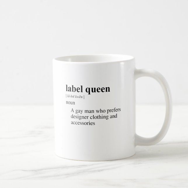 LABELKÖNIGIN KAFFEETASSE (Rechts)