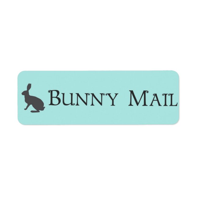 Labels "Air Mail" für "Bunny Mail" (Vorne)