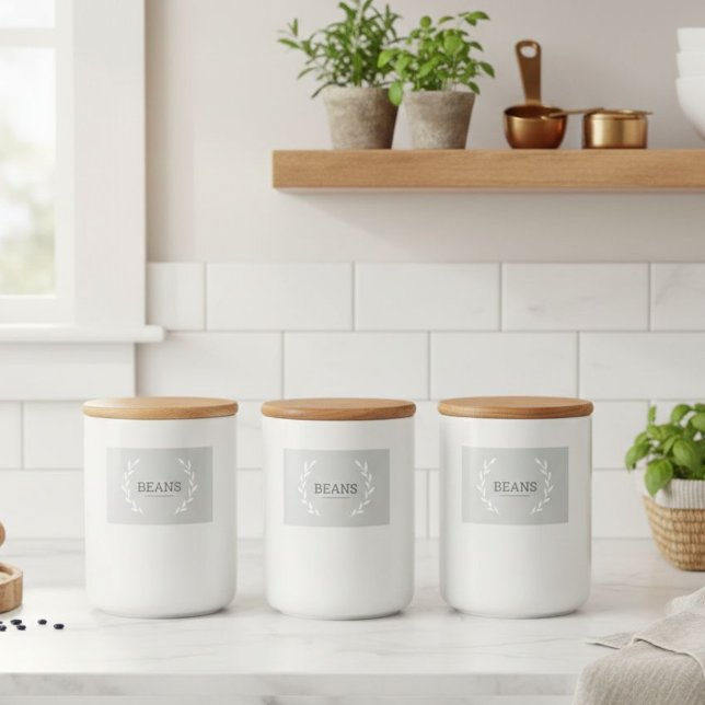 Labels for jars and containers, Aesthetic design  Lebensmitteletikett (Von Creator hochgeladen)