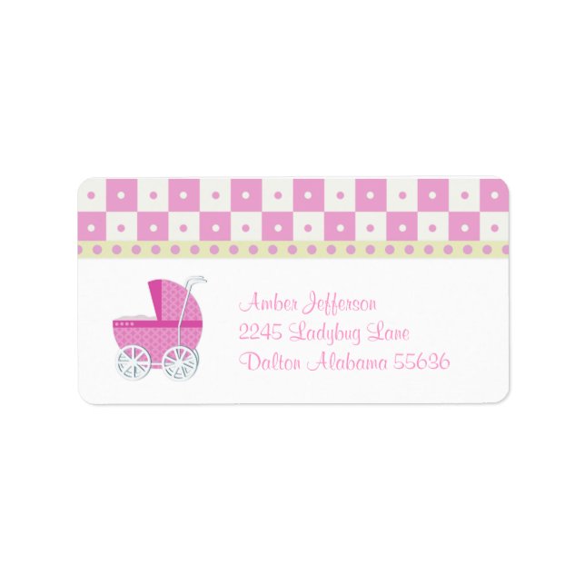 Labels für Babytragen Adressaufkleber (Vorne)