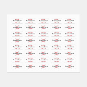 Labels für Baseball-Stitching-Designnamen Etiketten