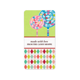 Labels für Candy Business-Produkte Adressaufkleber