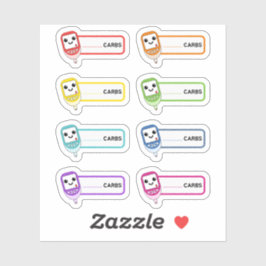 Labels für diabetische Erinnerungen mit Glucometer