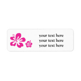 Labels für die Blumenanschrift in Rosa und Weiß-Hi
