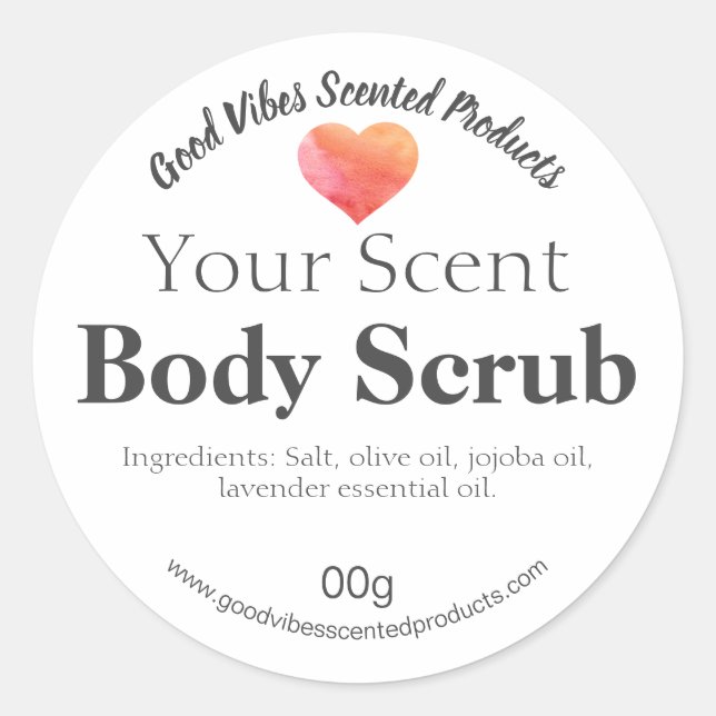 Labels für die Karosserie in rosa und orangefarben Runder Aufkleber (Vorderseite)