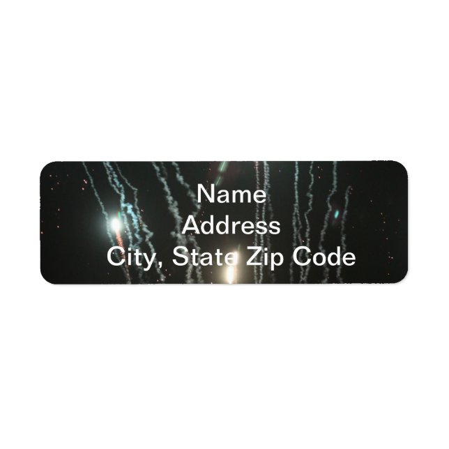 Labels für Fireworks-Adressen (Vorne)