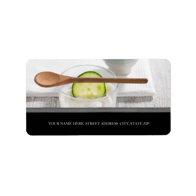 Labels für Geschäftsadressen in Skincare Adressaufkleber (Vorne)