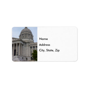 Labels für Hauptstädte von Missouri Adressaufkleber