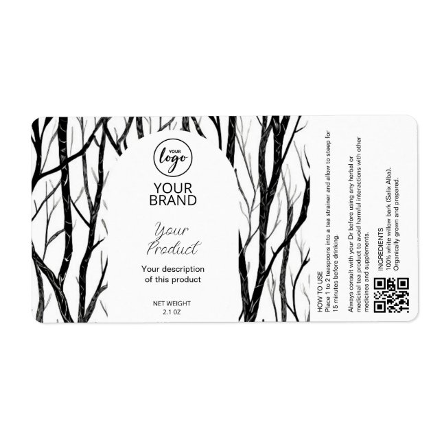 Labels für Kräutertees (Vorne)