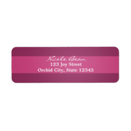 Labels für lila gestreifte Chic-Einladung