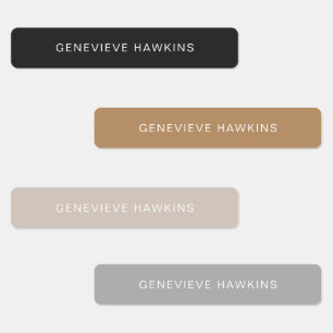 Labels für Minimalistische Caramel-Themenbereiche Etiketten