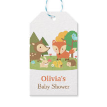 Labels für niedliches Woodland Animal Baby Dusche 