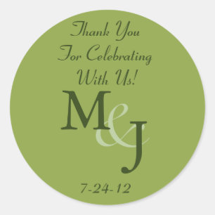 Labels für personalisierte White Daisy Gastgeschen Runder Aufkleber